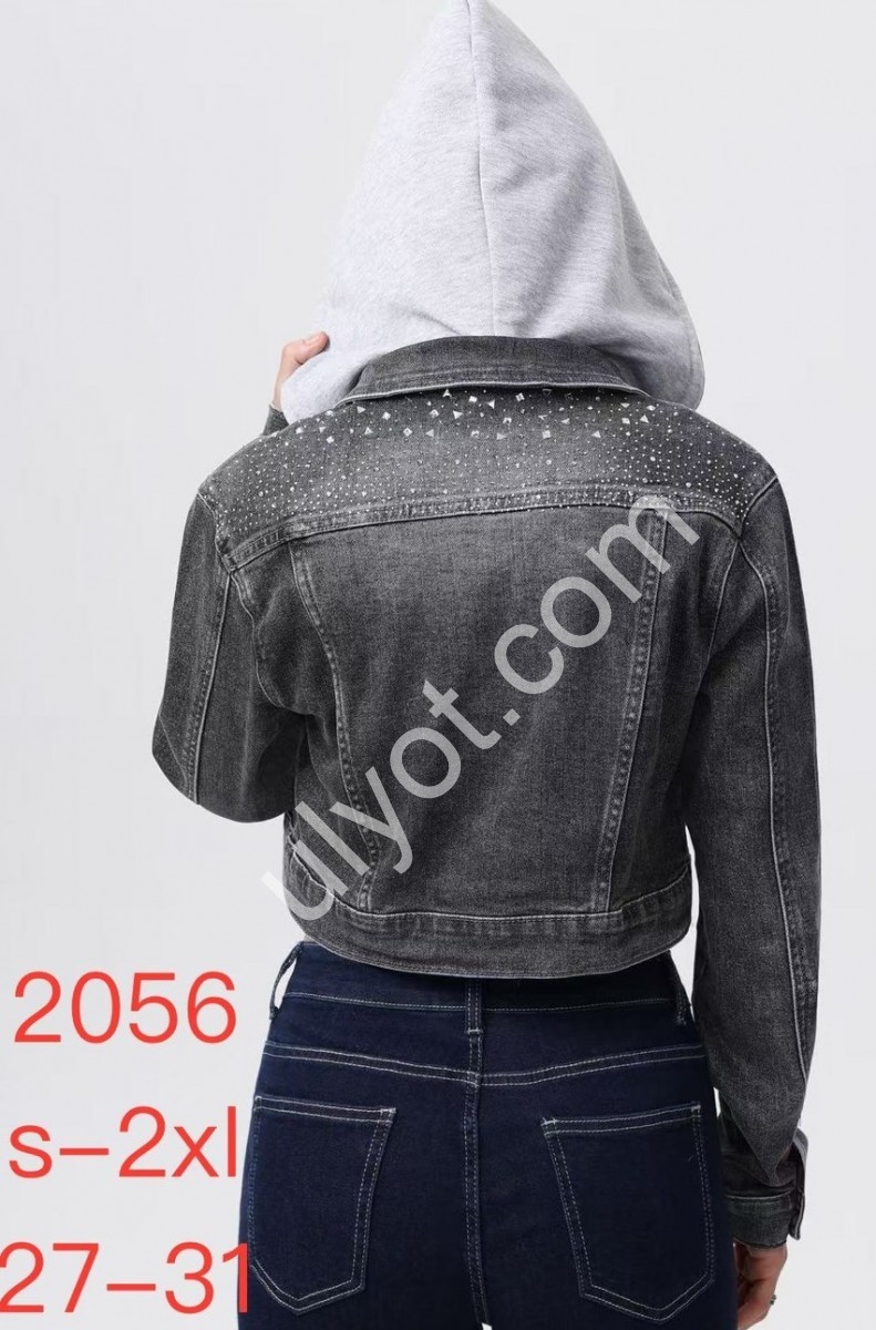 ДЖИНСОВА КУРТКА JELEEY (S-2XL) ГРАФІТ 2056