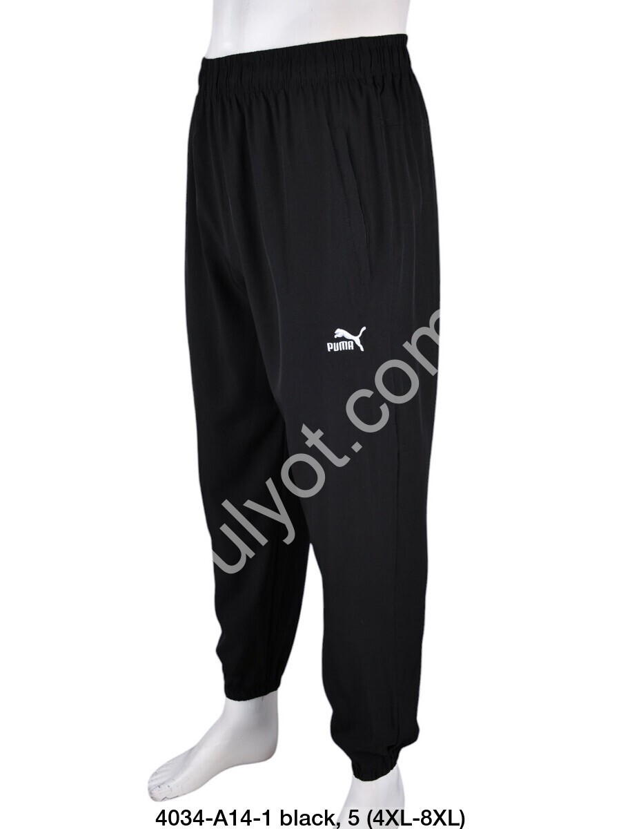 СПОРТ.ШТАНЫ P15 (4XL-8XL) МАНЖЕТ ЧЕРНЫЙ A14-1