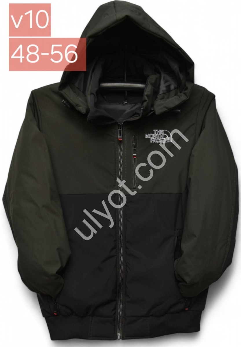 КУРТКА T48 (48-56) ХАКИ+ЧЕРНЫЙ V10