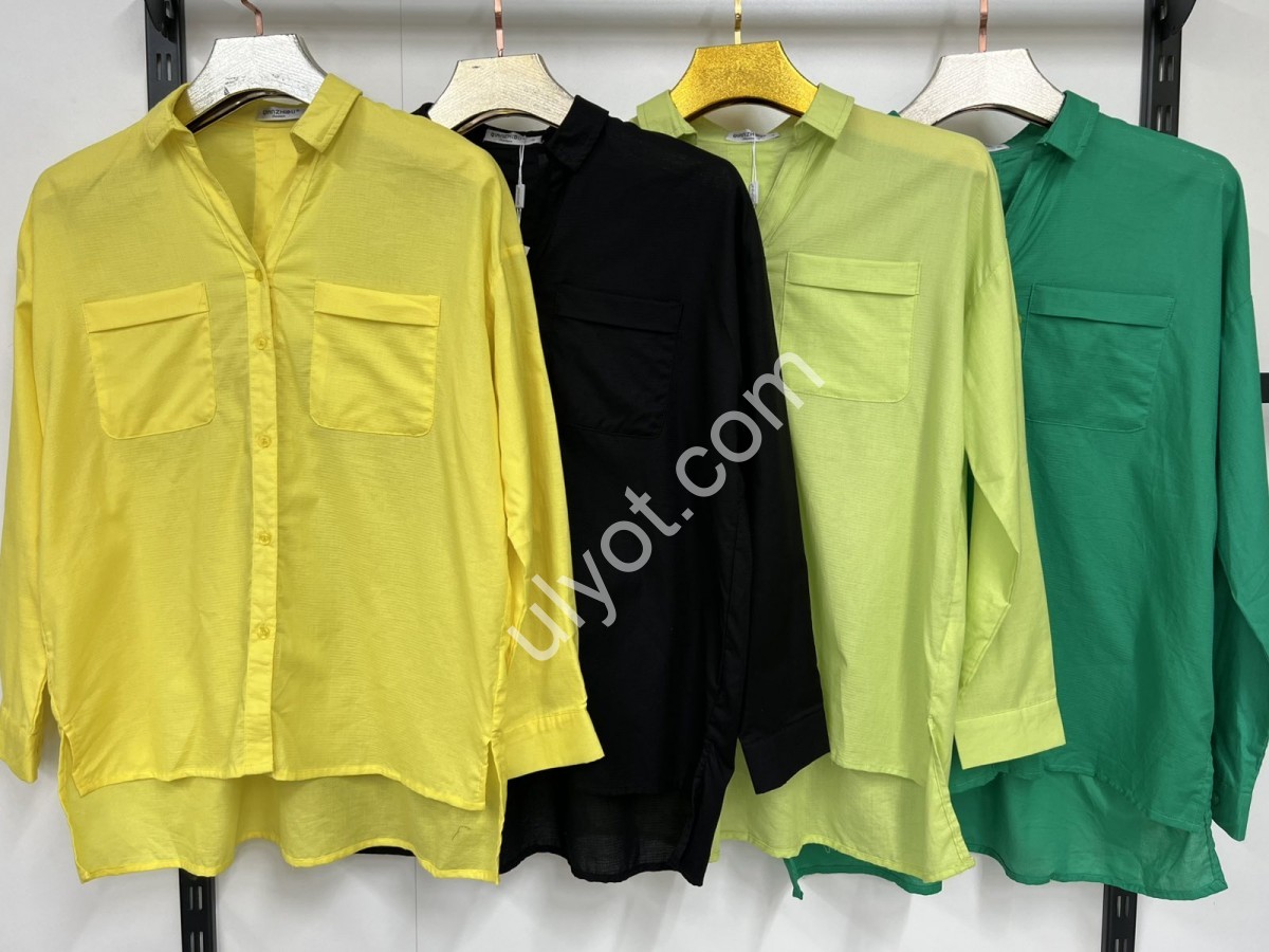РУБАШКА (S-2XL) ЗЕЛЕНЫЙ 16352086