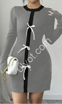 ПЛАТЬЕ (ONE SIZE 48-50) СЕРЫЙ 11665