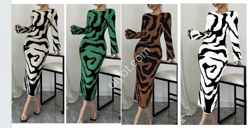 ПЛАТЬЕ (ONE SIZE 48-50) БЕЛЫЙ+ЧЕРНЫЙ 111972