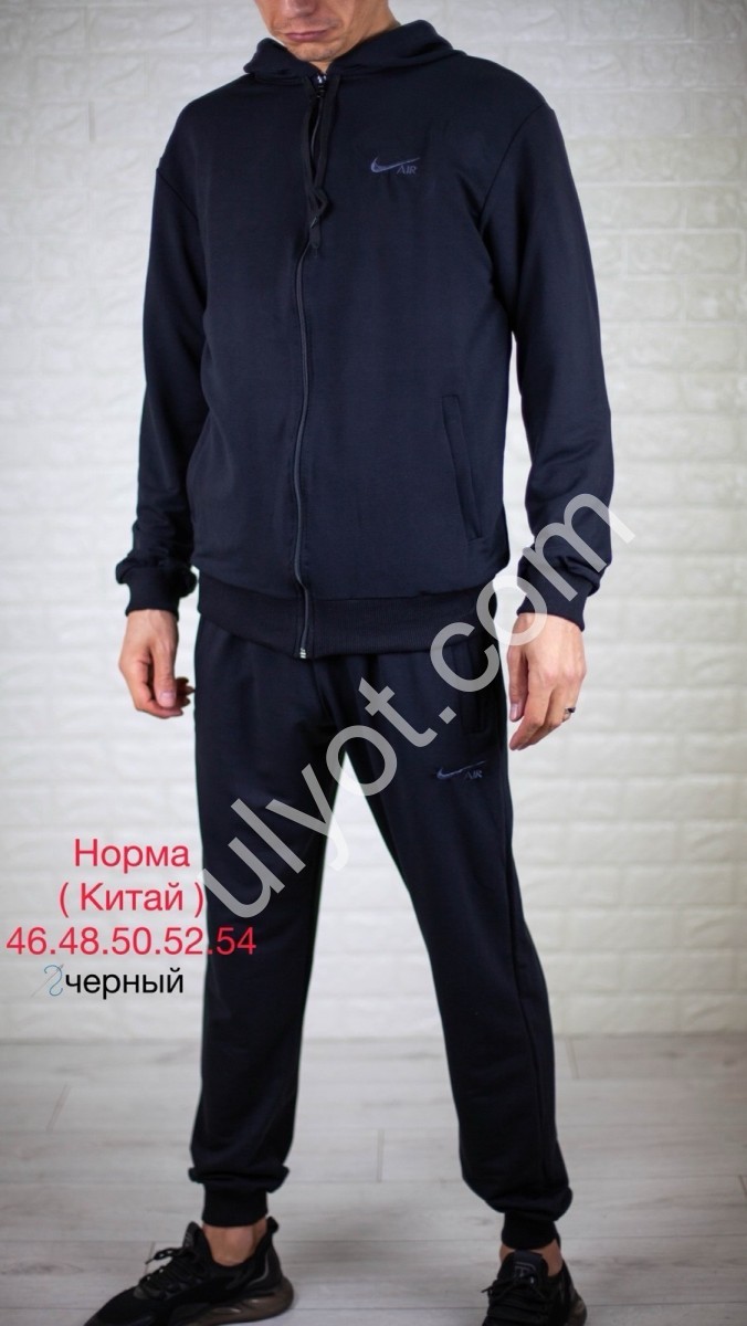 СПОРТ.КОСТЮМ N02 (46-54) МАНЖЕТ ЧЕРНЫЙ 
