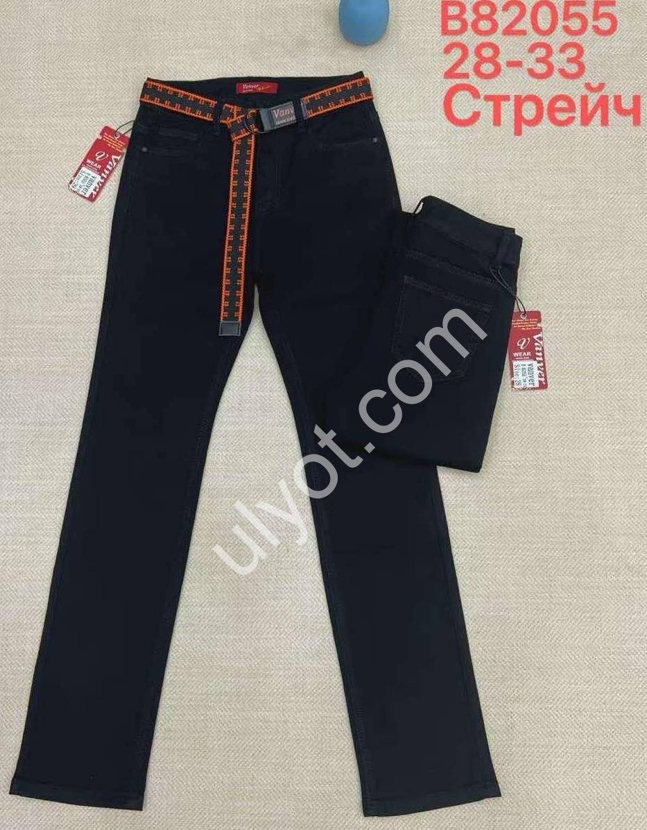 ДЖИНСИ VANVER (28-33) ЧОРНИЙ 82055