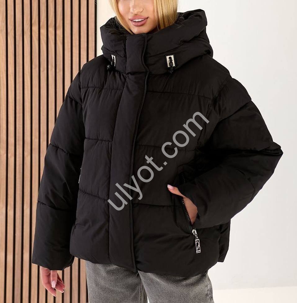 КУРТКА (S/M-XL/2XL) ЧОРНИЙ 8157