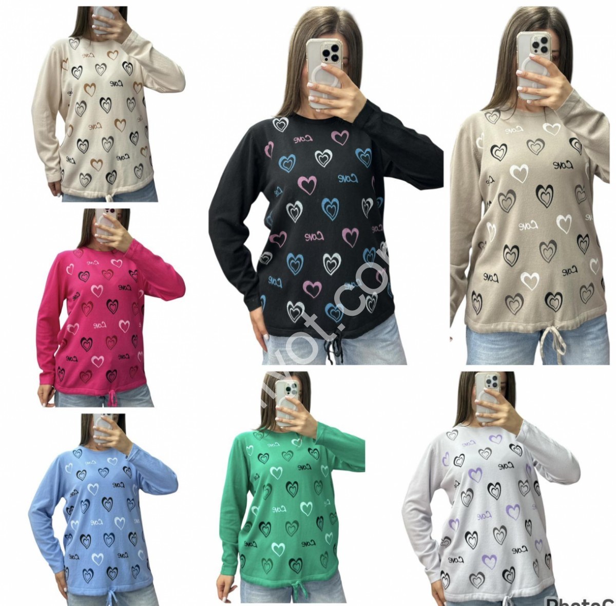 СВИТЕР (ONE SIZE 48-52) МИКС 25219