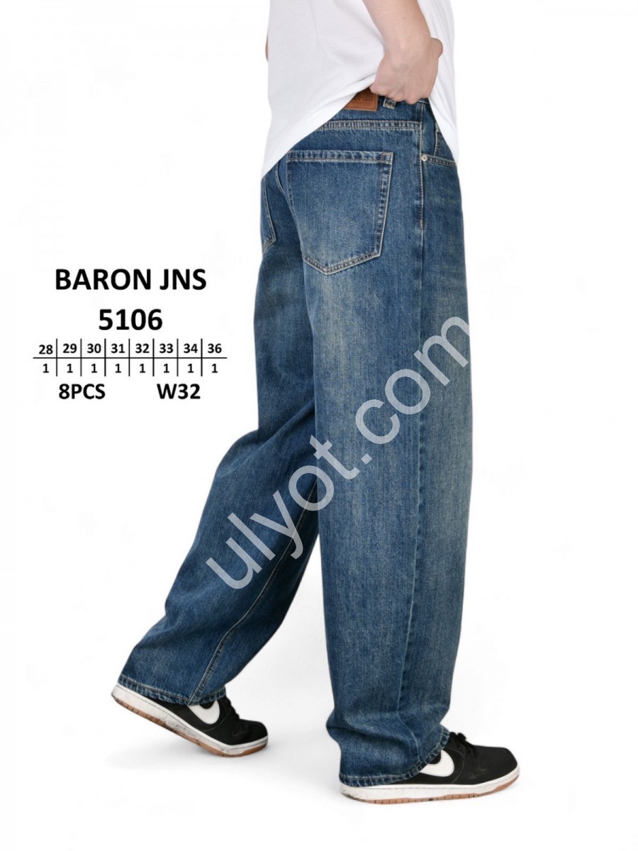 ДЖИНСИ BARON (28-36) Т.СИНІЙ 5106