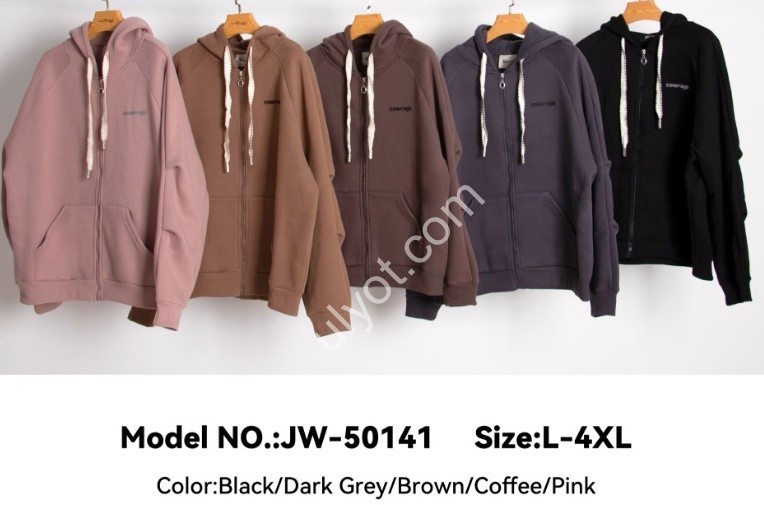 КОФТА JJF (L-4XL) РОЗОВЫЙ 50141