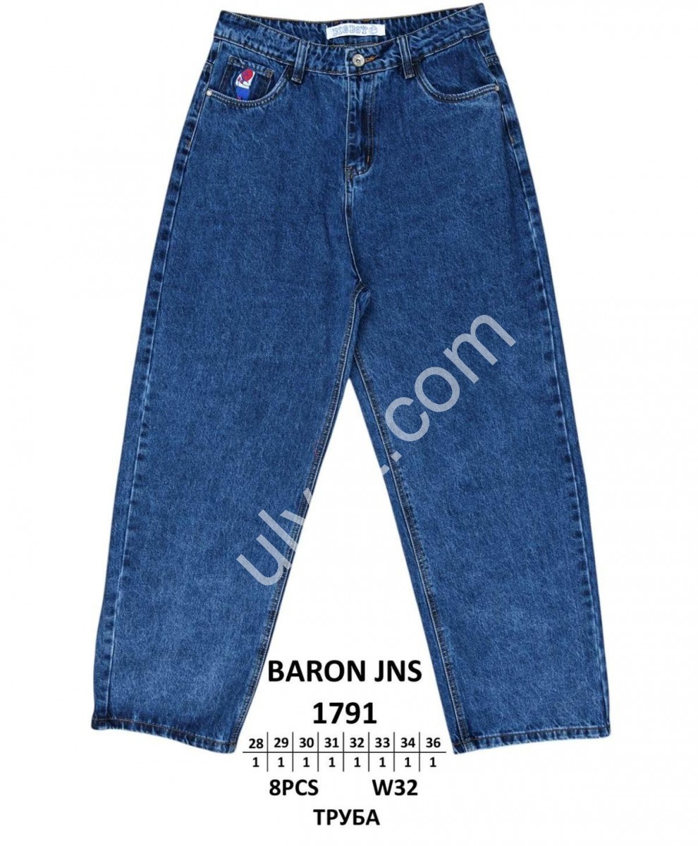 ДЖИНСЫ BARON (28-36) Т.СИНИЙ 1791