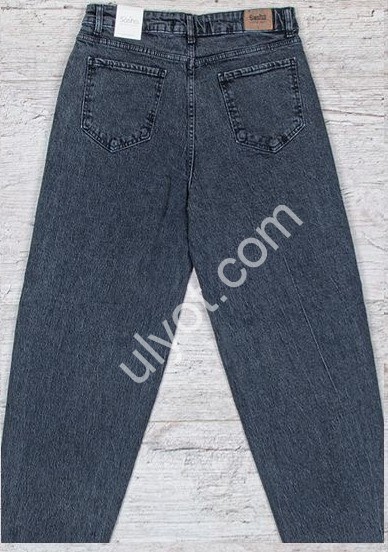 ДЖИНСЫ SASHA (30-36) ГРАФИТ 890