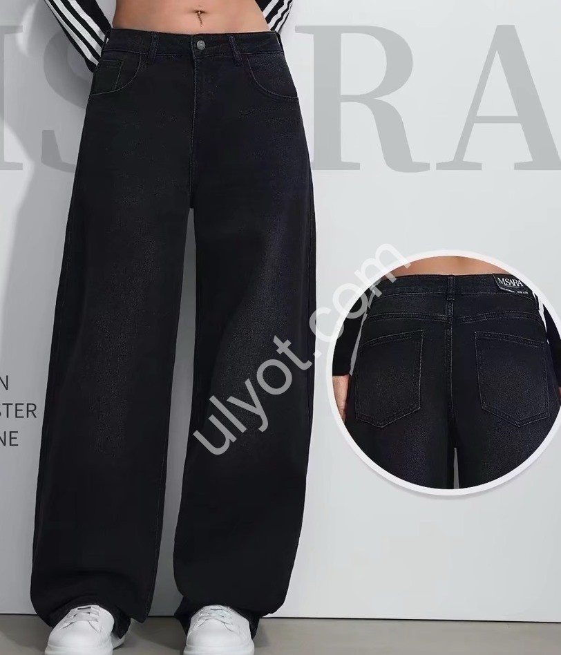 ДЖИНСИ M.SARA (XS-XL) ЧОРНИЙ 1060-A