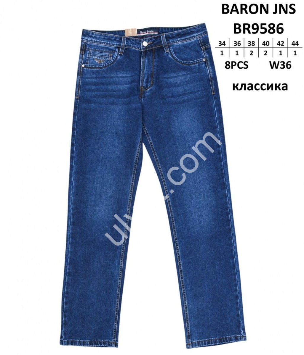 ДЖИНСЫ BARON (34-44) Т.СИНИЙ 9586