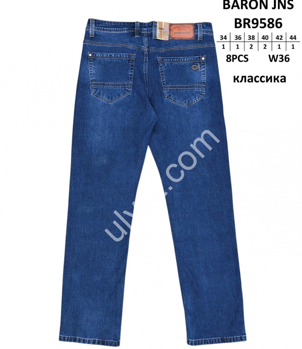 Фото 1 ДЖИНСЫ BARON (34-44) Т.СИНИЙ 9586
