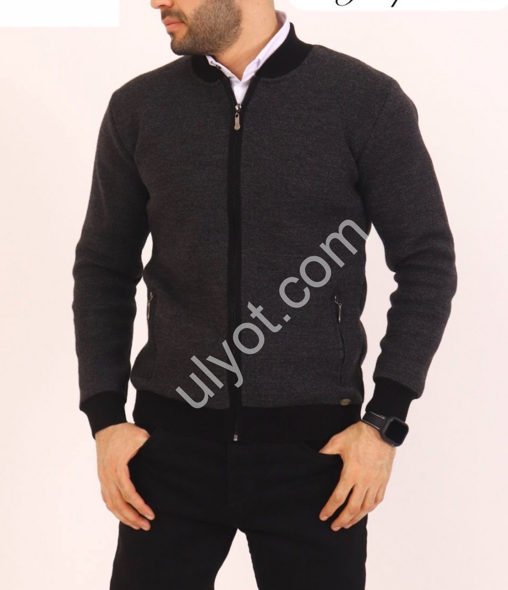БОМБЕР DEVANTI (3XL-5XL) СІРИЙ 72139-1