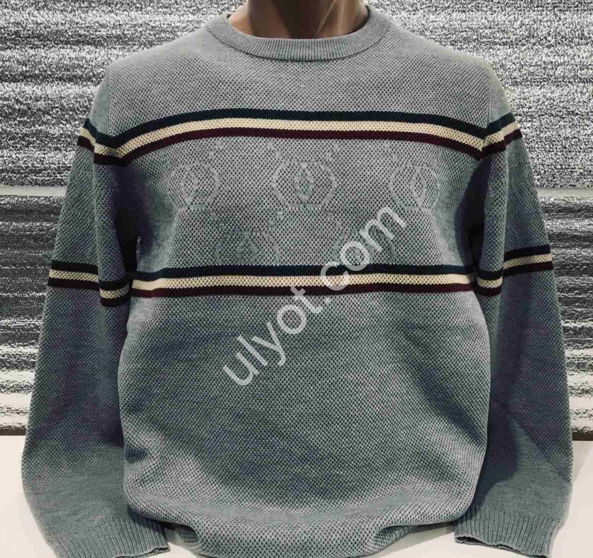 СВИТЕР (M-2XL) СЕРЫЙ 118