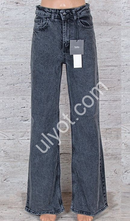 ДЖИНСЫ SASHA (26-31) ГРАФИТ 1750
