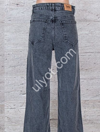 ДЖИНСЫ SASHA (26-31) ГРАФИТ 1750