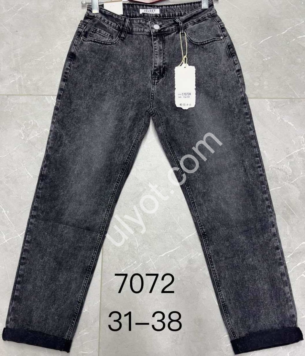 ДЖИНСЫ JELEEY (31-38) ГРАФИТ 7072