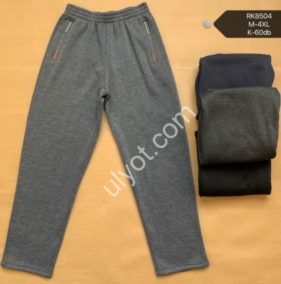СПОРТ.ШТАНЫ (M-4XL) ФЛИС МИКС 8505