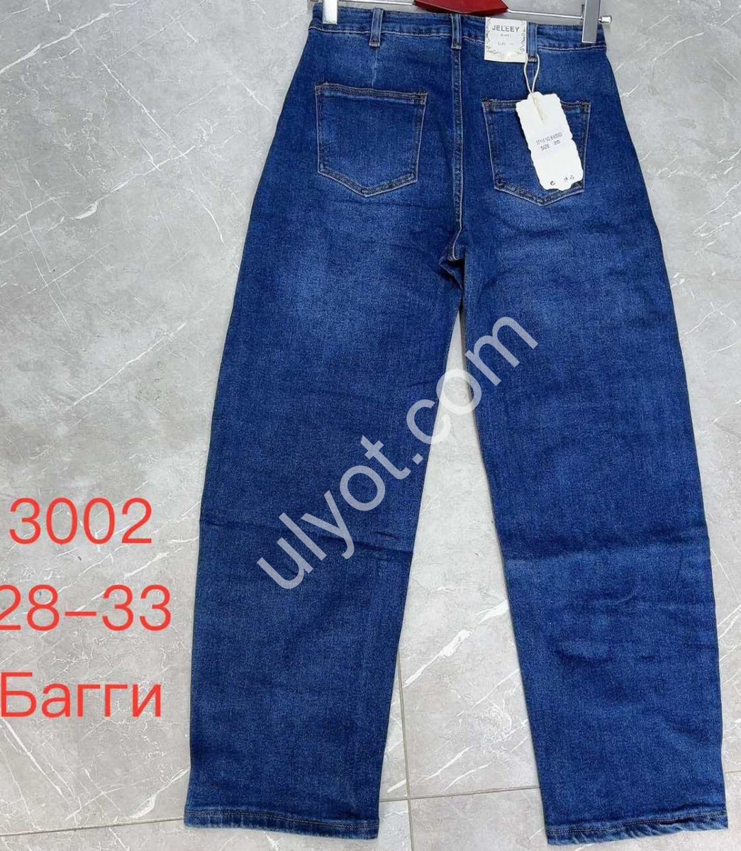 ДЖИНСЫ JELEEY (28-33) СИНИЙ 3002