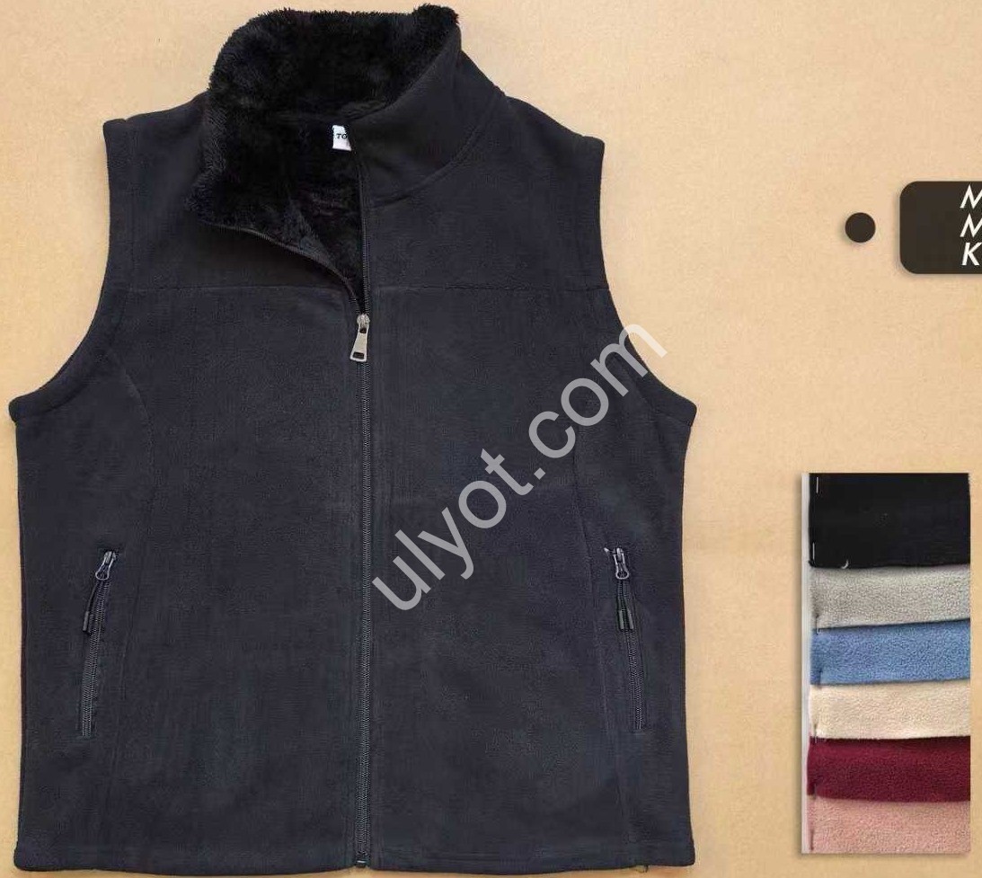 ЖИЛЕТКА (M-4XL) хутро МИКС 25
