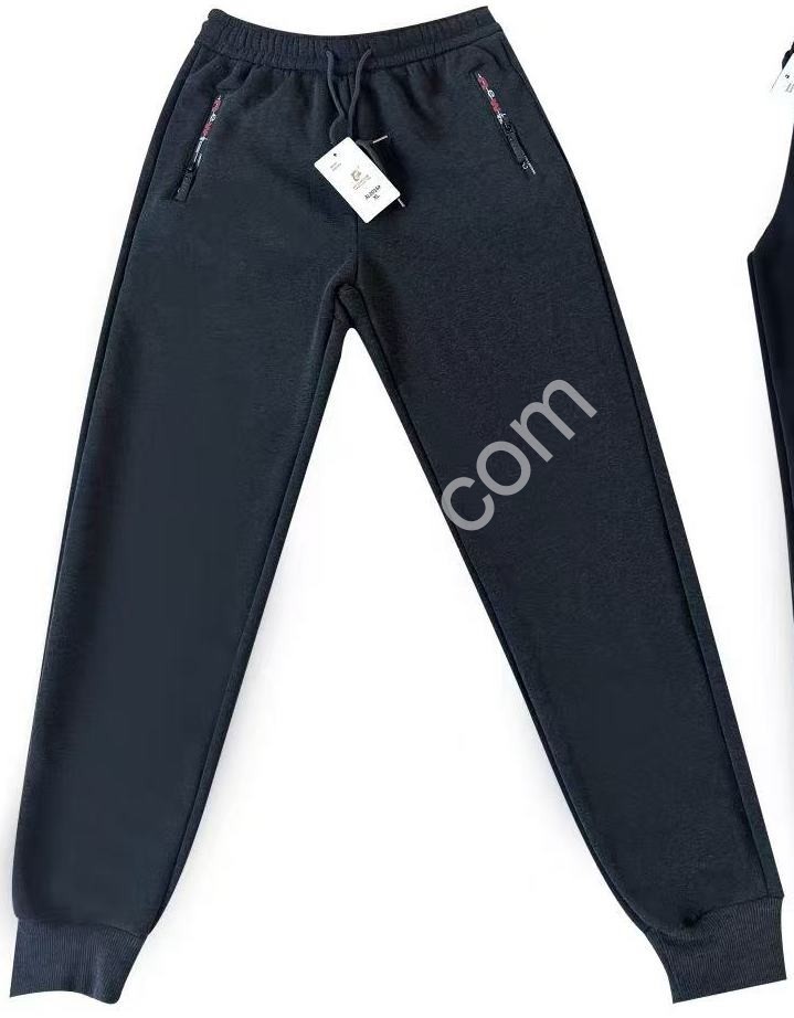 СПОРТ.ШТАНИ (XL-5XL) ФЛІС МАНЖЕТ ГРАФІТ 0016