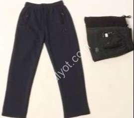 СПОРТ.ШТАНЫ (M-3XL) ФЛИС ПРЯМОЙ Т.СИНИЙ 2618