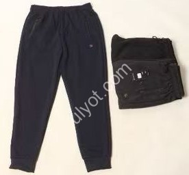 СПОРТ.ШТАНЫ (3XL-7XL) ФЛИС МАНЖЕТ ГРАФИТ 2615