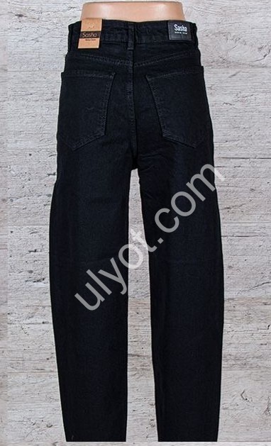 ДЖИНСЫ SASHA (26-31) ЧЕРНЫЙ 2073