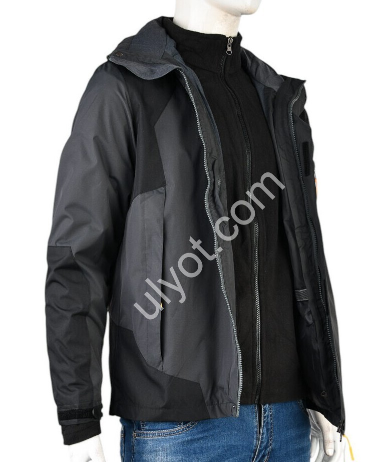 КУРТКА ДВІЙКА (XL-5XL) ГРАФІТ 4194-M552-2