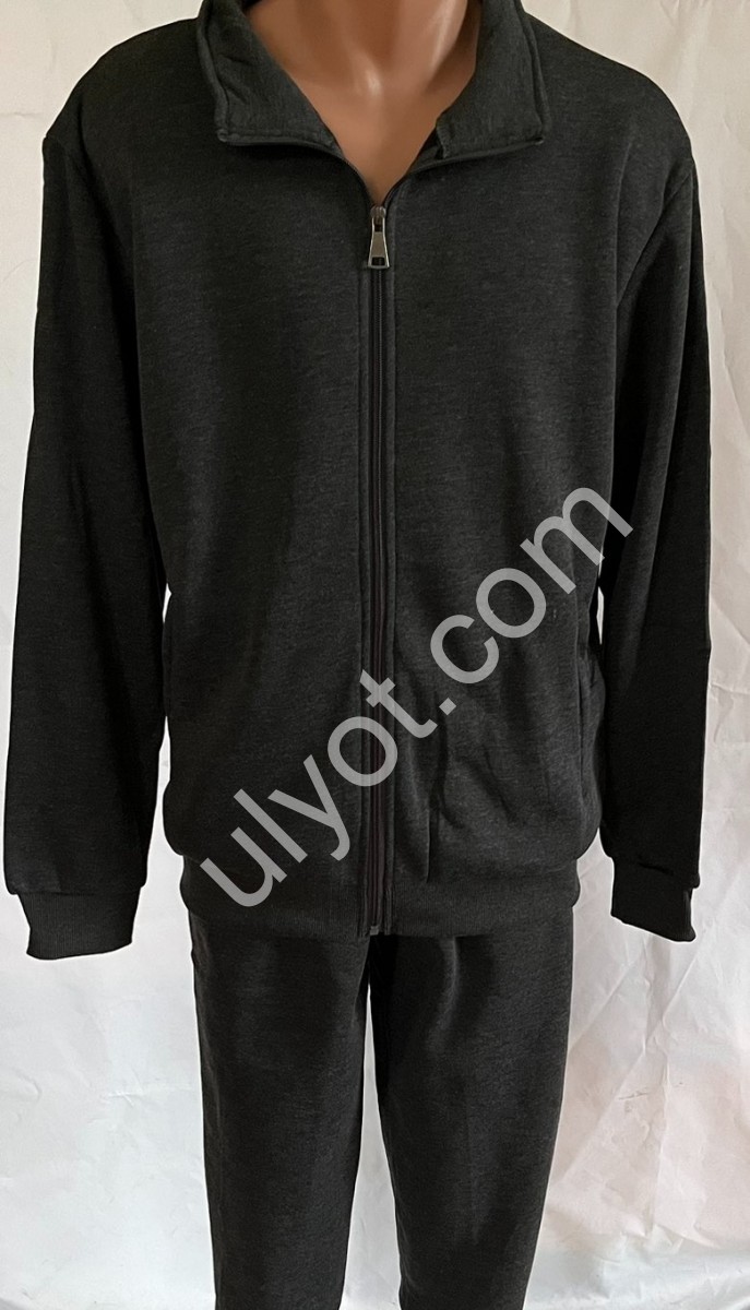 КОСТЮМ (M-4XL) ФЛИС ПРЯМОЙ ГРАФИТ 