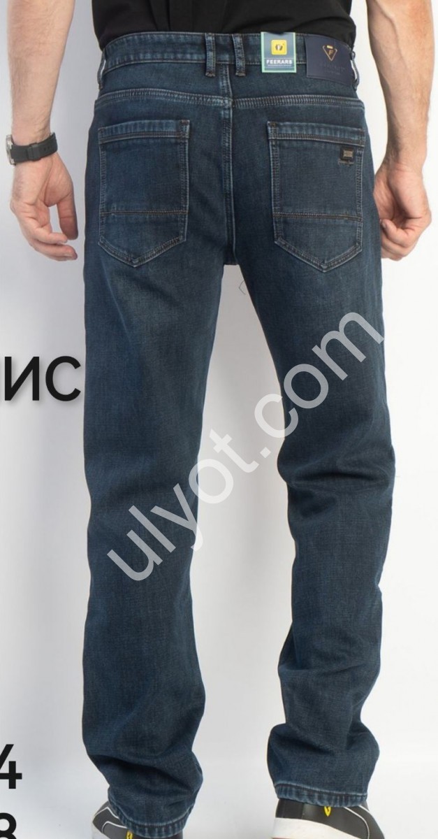 ДЖИНСЫ FEERARS (32-38) ФЛИС Т.СИНИЙ 8091