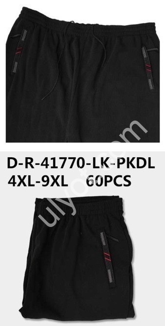 СПОРТ.ШТАНИ (4XL-9XL) ФЛІС ПРЯМИЙ МІКС 41770