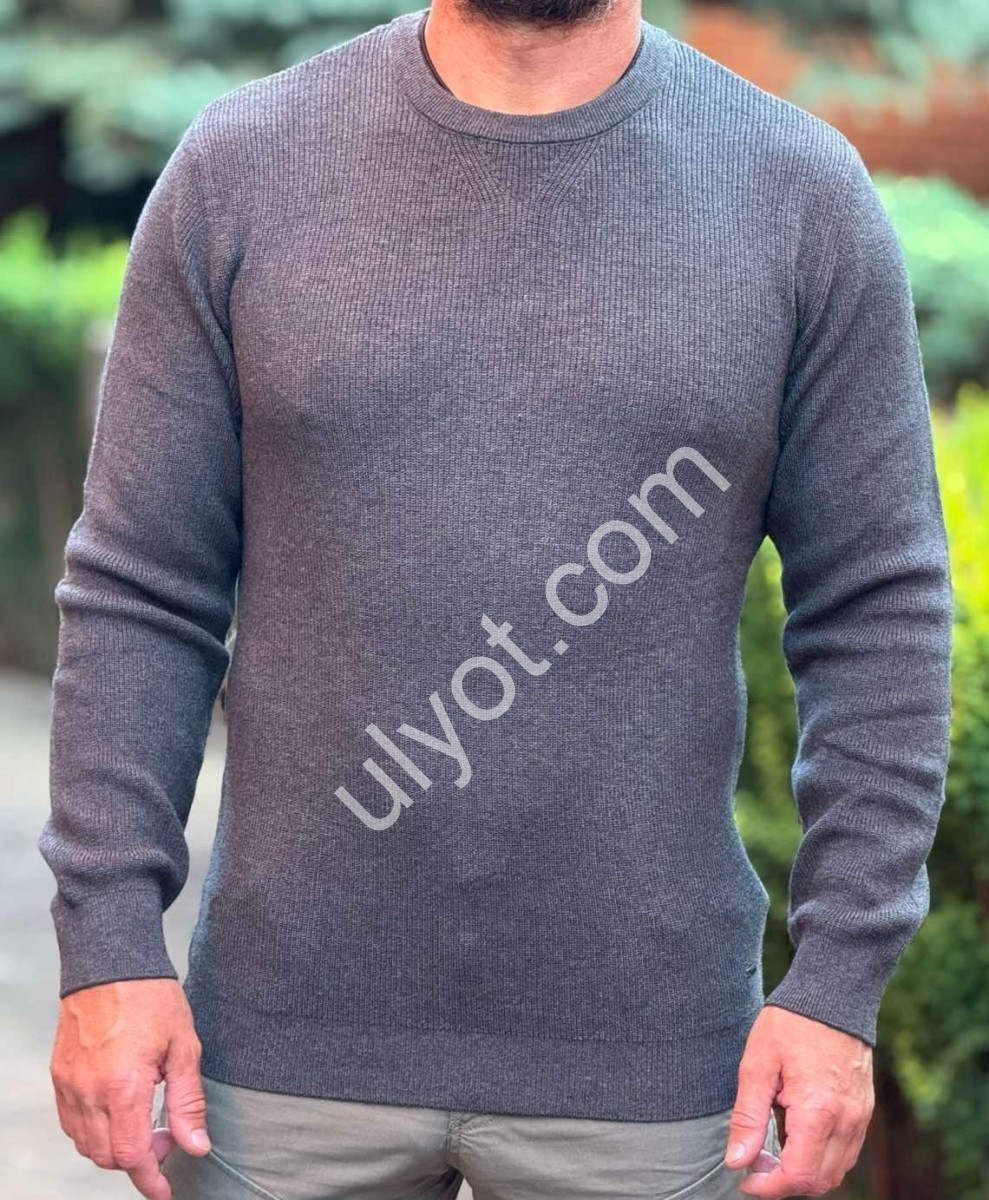 СВІТЕР VIP STONES (M-2XL) ГРАФІТ 5950