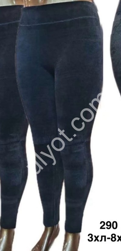 Лосини (ONE SIZE 5XL-8XL) ЧЕРНЕ хутро 290
