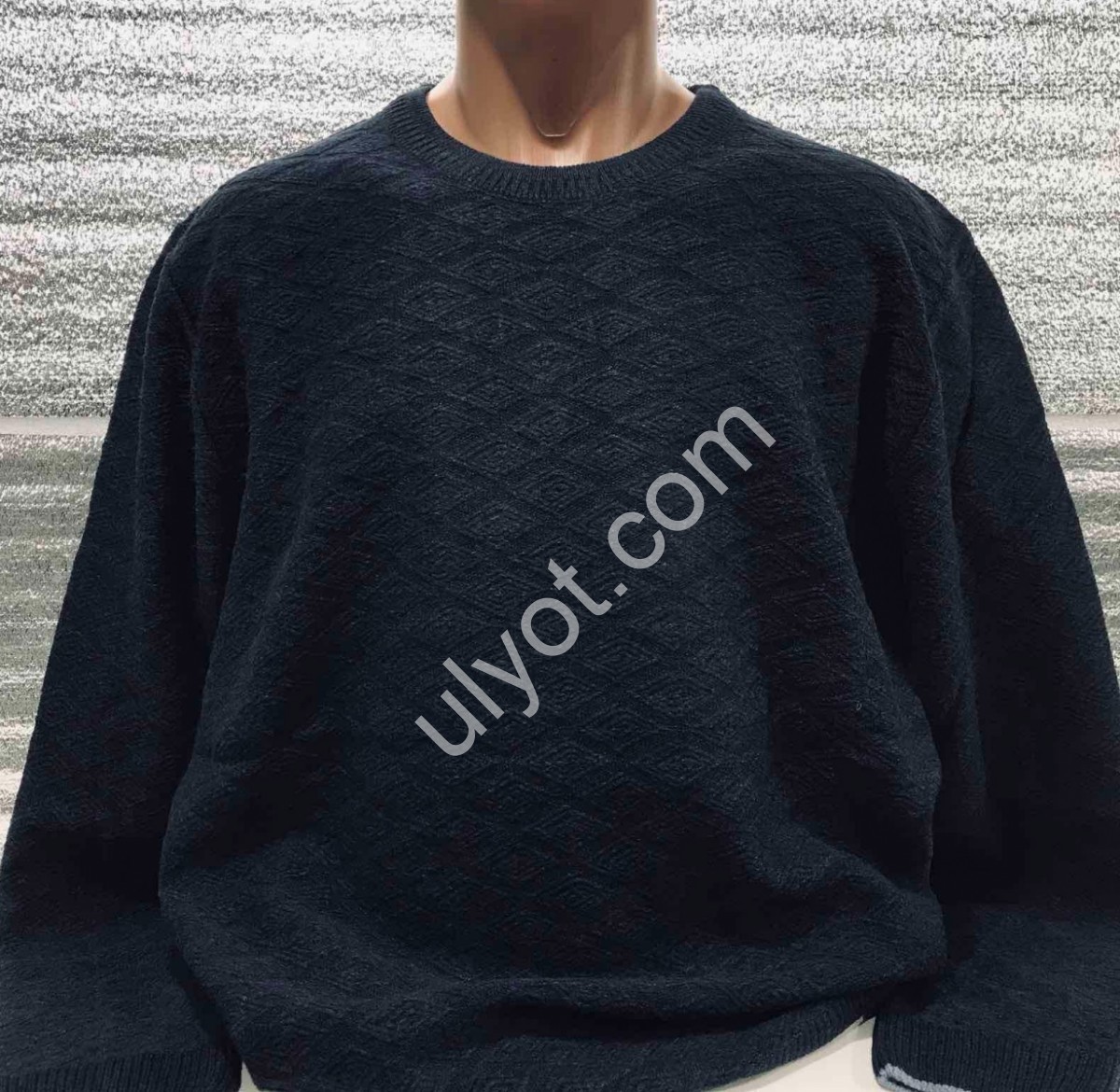 СВІТЕР CASHMERE (3XL-5XL) ГРАФІТ 12136