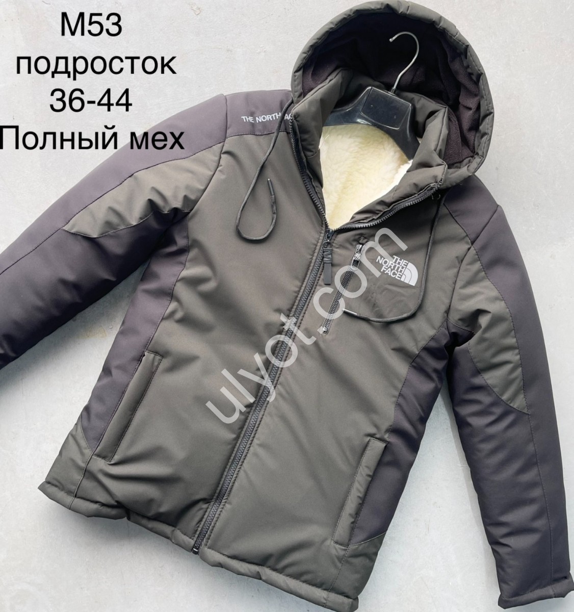 КУРТКА T48 (36-44) хутро хаки M53