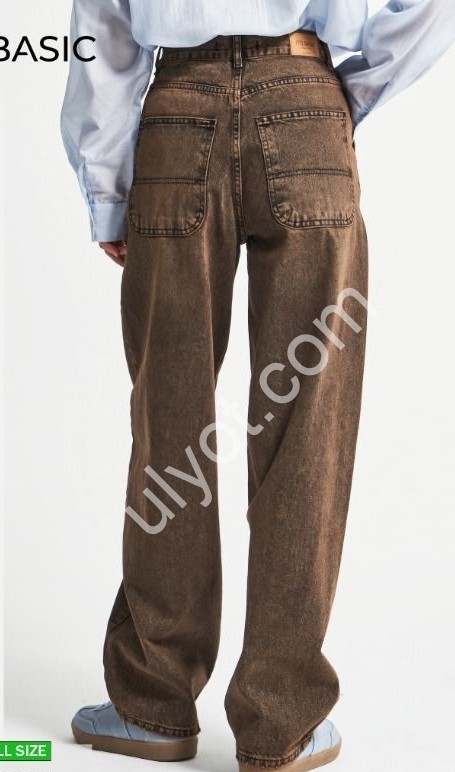 ДЖИНСИ IT'S BASIC (32-36) КОРИЧНЕВИЙ 3097/4w5/88