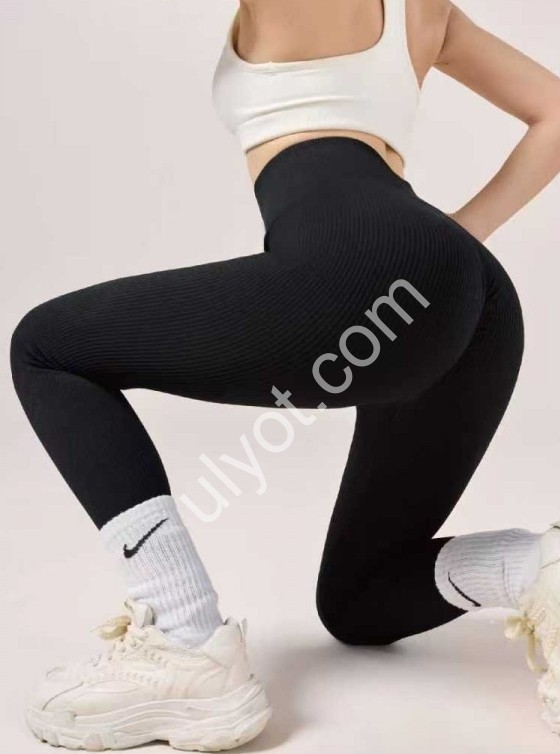 ЛЕГГІНСИ (ONE SIZE M/L) МОХОР ЧОРНИЙ 3107-1