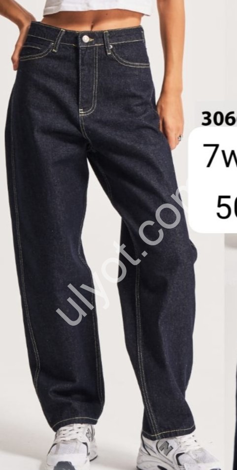 ДЖИНСЫ IT'S BASIC (32-42) Т.СИНИЙ 3066/7w5/50