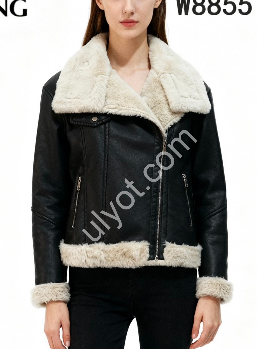 ДУБЛЕНКА AOLONG (S-2XL) ЧОРНИЙ 8855