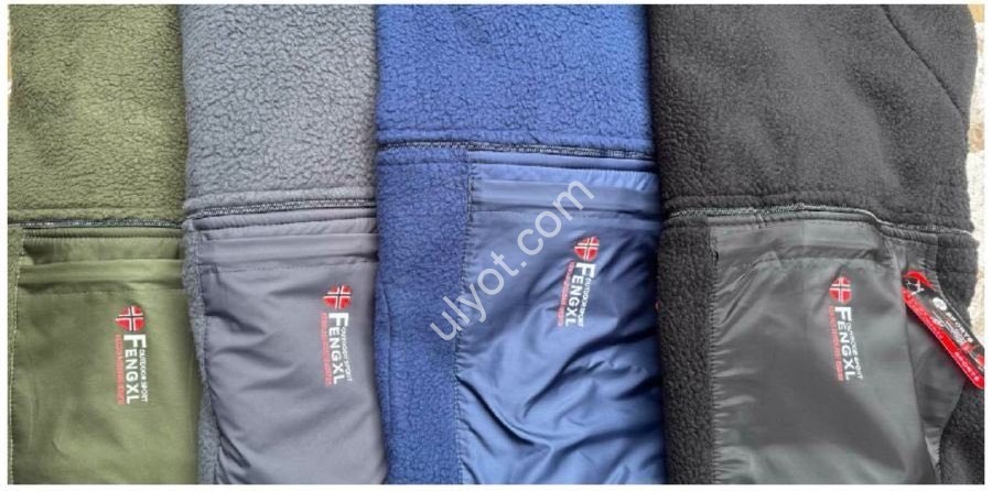 СПОРТ.КОФТА FENGXL (2XL-6XL) ФЛИС МИКС 