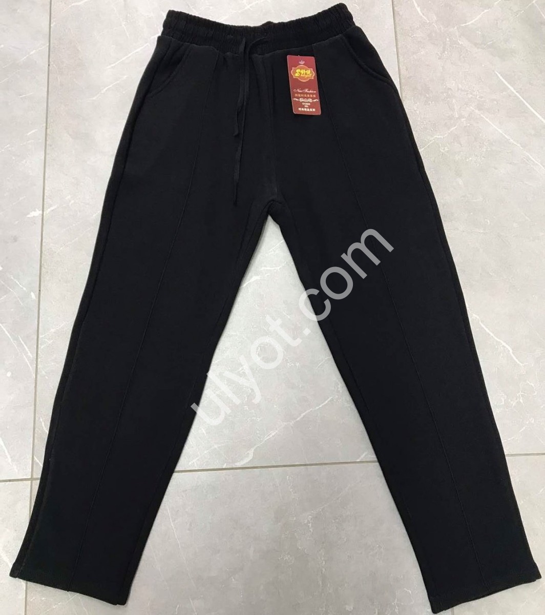 ШТАНЫ (2XL-6XL) МЕХ ЧЕРНЫЙ 2068
