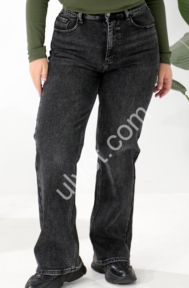 ДЖИНСЫ LIANA (32-42) БАЙКА ГРАФИТ 1041