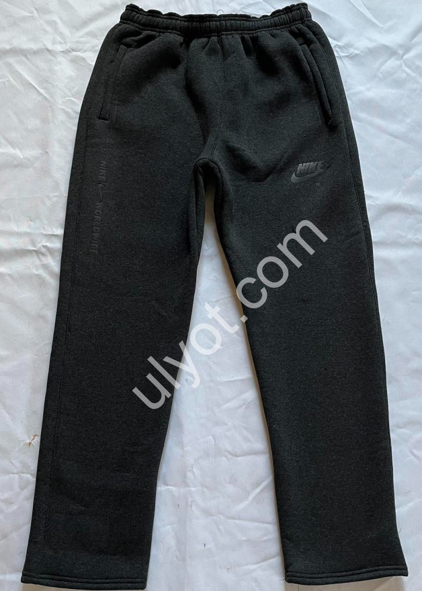 СПОРТ.ШТАНЫ N02 (46-54) ФЛИС ПРЯМОЙ ГРАФИТ K10P