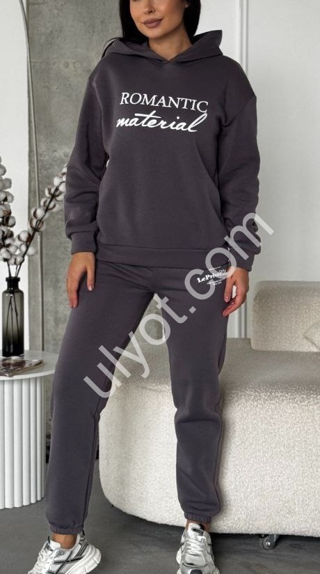 КОСТЮМ ROMANTIC (42-52) МАНЖЕТ ГРАФИТ 806