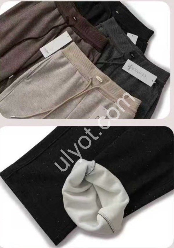 ШТАНЫ (M-2XL) МЕХ БЕЖ 4983