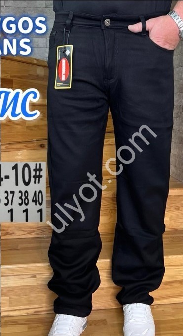 ДЖИНСИ AVIWGOS (32-40) ФЛІС ЧОРНИЙ 039-14-10