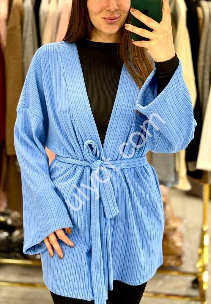 КАРДИГАН (42-48) ГОЛУБОЙ 1666