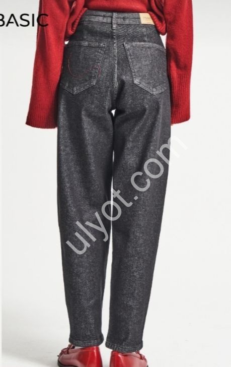 ДЖИНСЫ IT'S BASIC (38-48) ГРАФИТ 4520/7w5/51